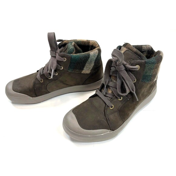 Keen Elena Mid Insulated Ankle Boot Womens Size 7.5 Lace Up Warm Hiker Bootie - Picture 1 of 10